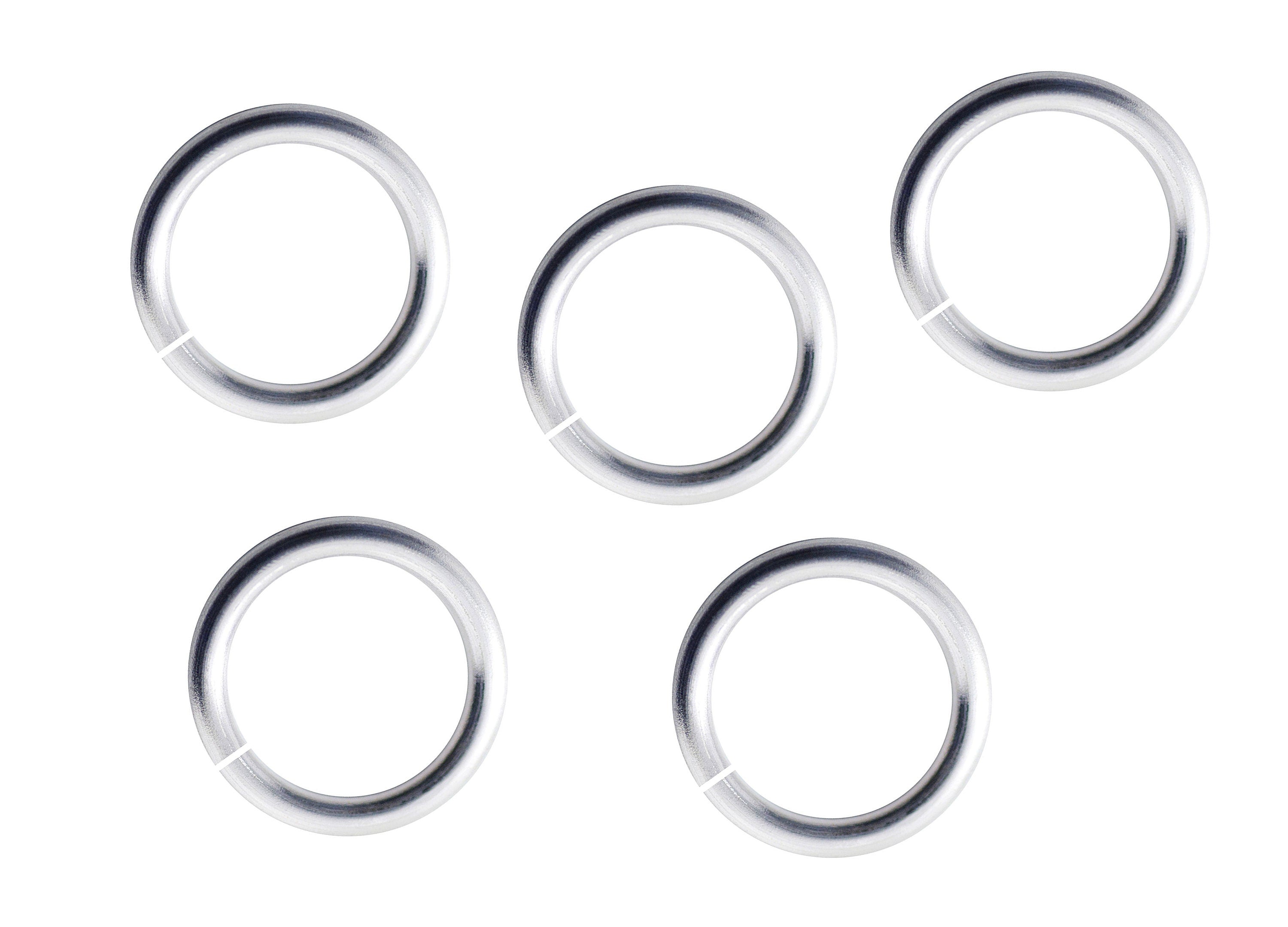 50pcs 10mm 14 Gauge Stainless Steel Open Jump Rings Precisely Cuted High Quality Polished Silver Color Craft Supplies Jewelry Making Beading